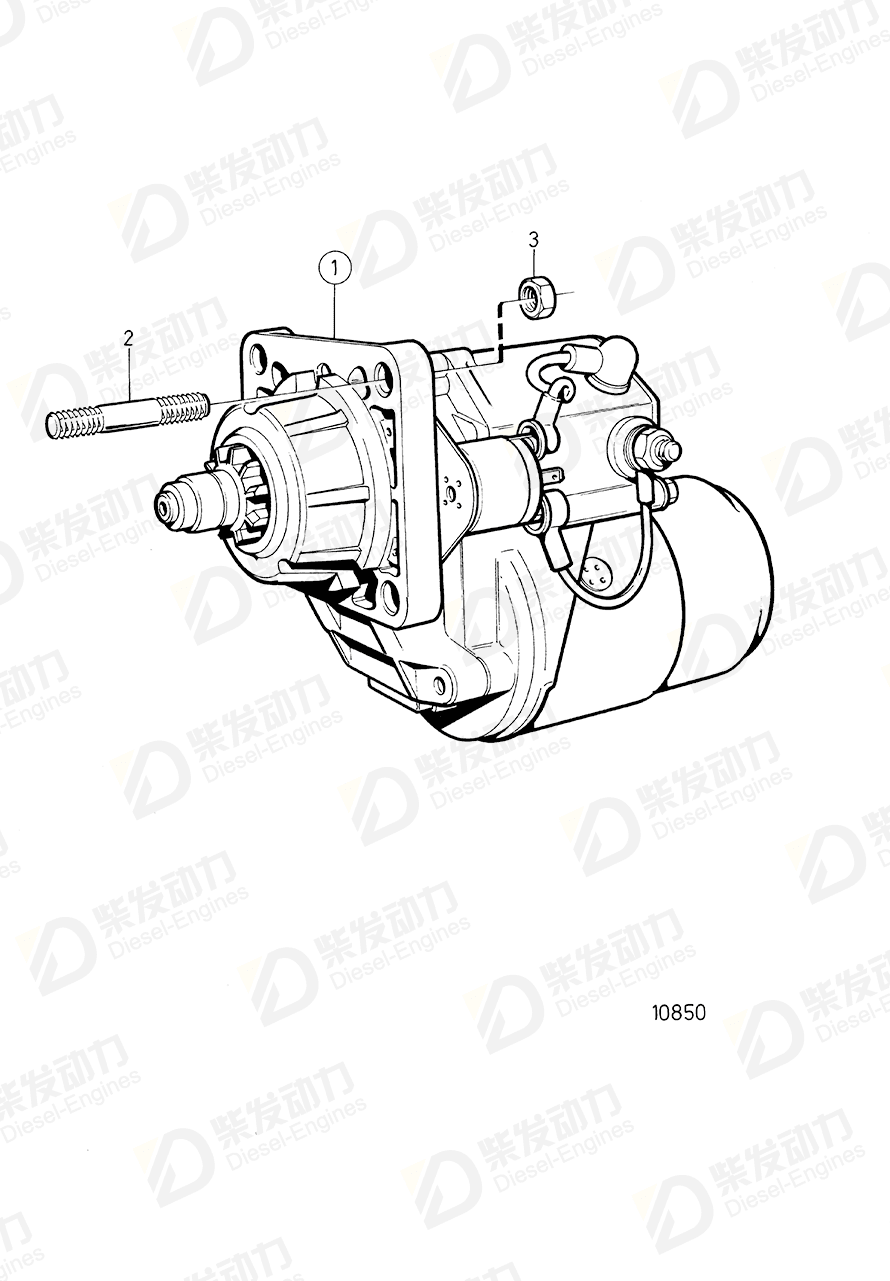 Volvo 1676822 Starter motor 1676822 Electrical System spare parts ...