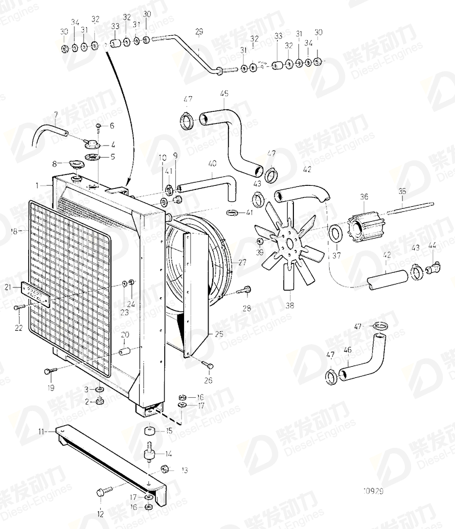 Volvo 863064 Radiator 863064 Cooling System spare parts-Generator ...