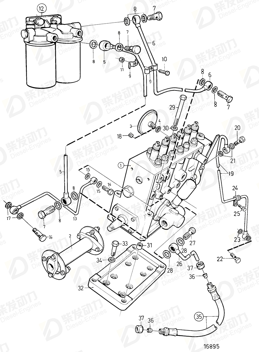 Volvo 3826154 Injection pump 3826154 Fuel System spare parts-Generator ...