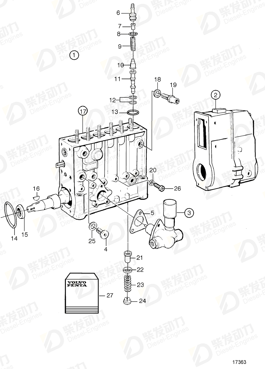 Volvo 3803717 Injection pump 3803717 Fuel System spare parts-Generator ...