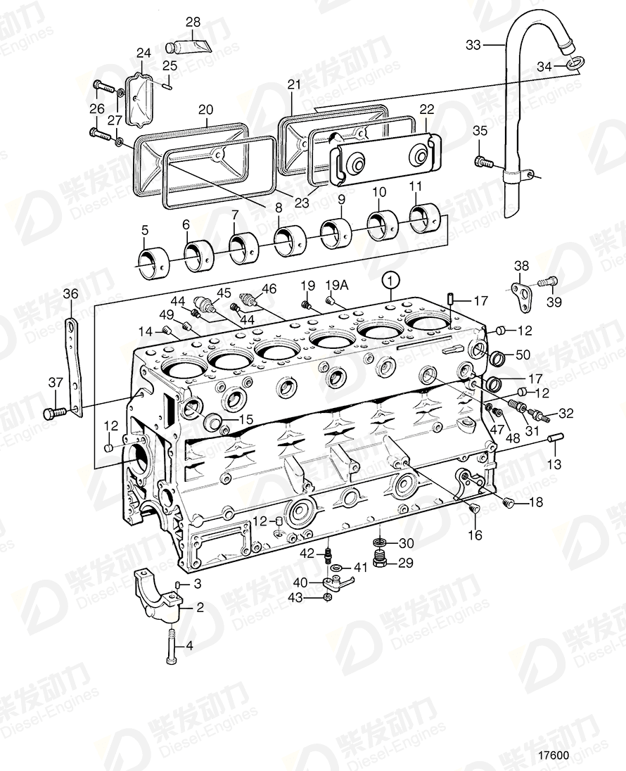 Volvo 3837361 Breather pipe 3837361 Engine spare parts-Generator engine ...