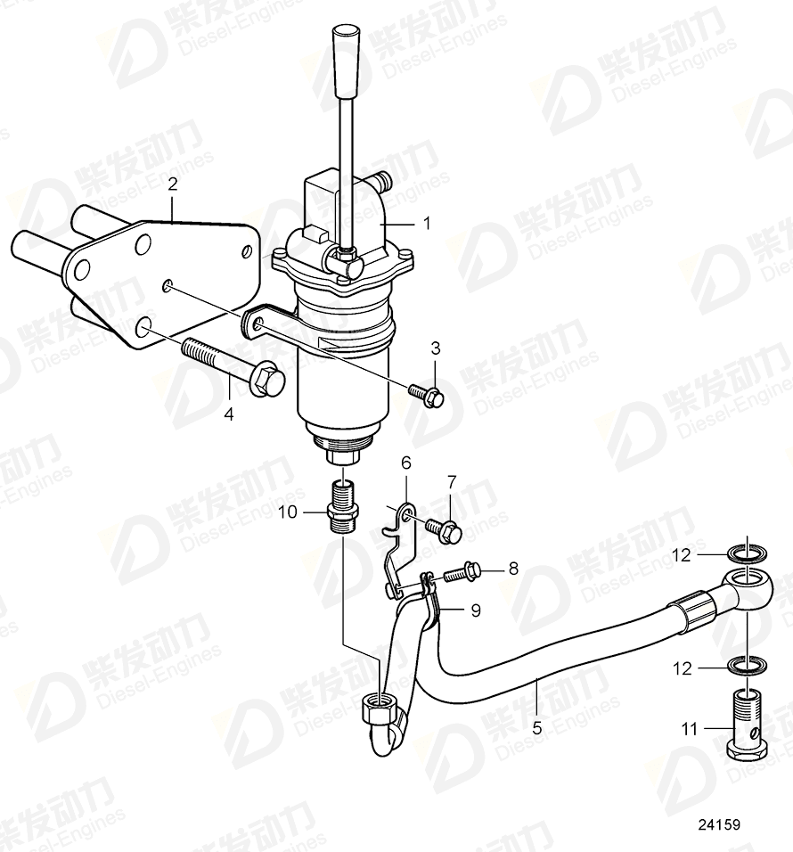 Volvo 3595052 Bracket 3595052 Lubricating System spare parts-Generator ...