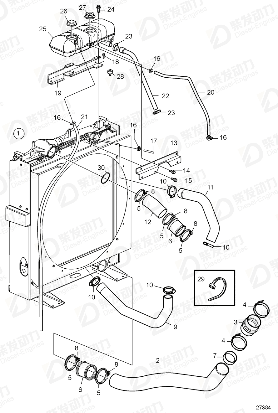 Volvo 1676199 Charge air hose 1676199 Intake and Exhaust System spare ...