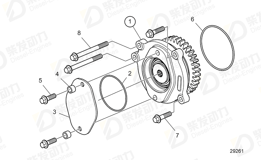 Volvo 925260 O-ring 925260 Clutch, Elastic Coupling spare parts ...