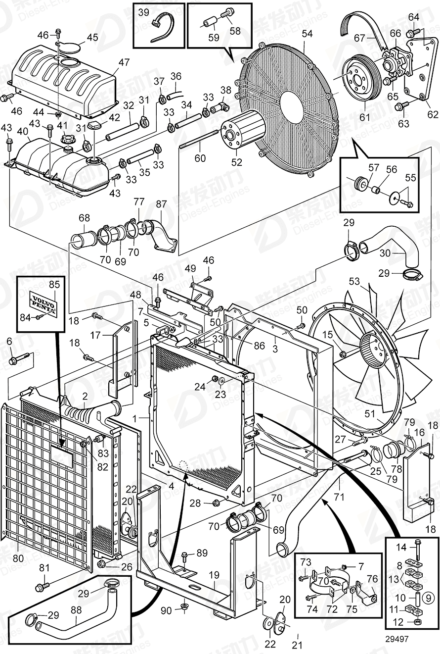 Volvo 78467816 Fan ring 78467816 Cooling System spare parts-Generator ...
