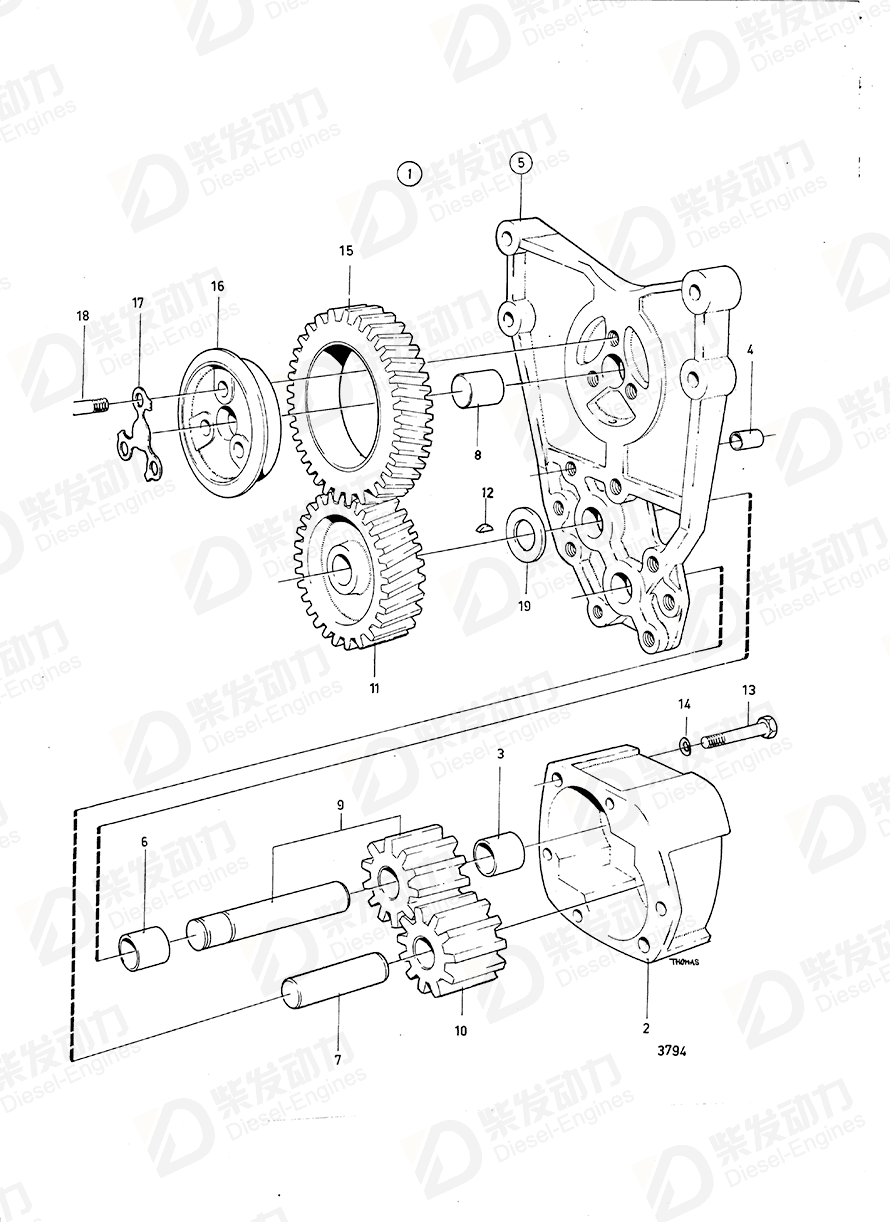Volvo 466531 Bracket 466531 Engine spare parts-Generator engine parts Mall