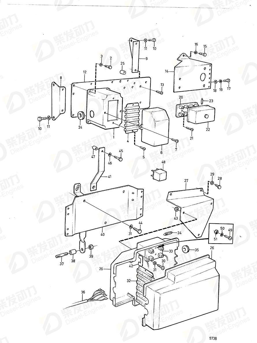 Volvo 822060 Bracket 822060 Electrical System spare parts-Generator ...
