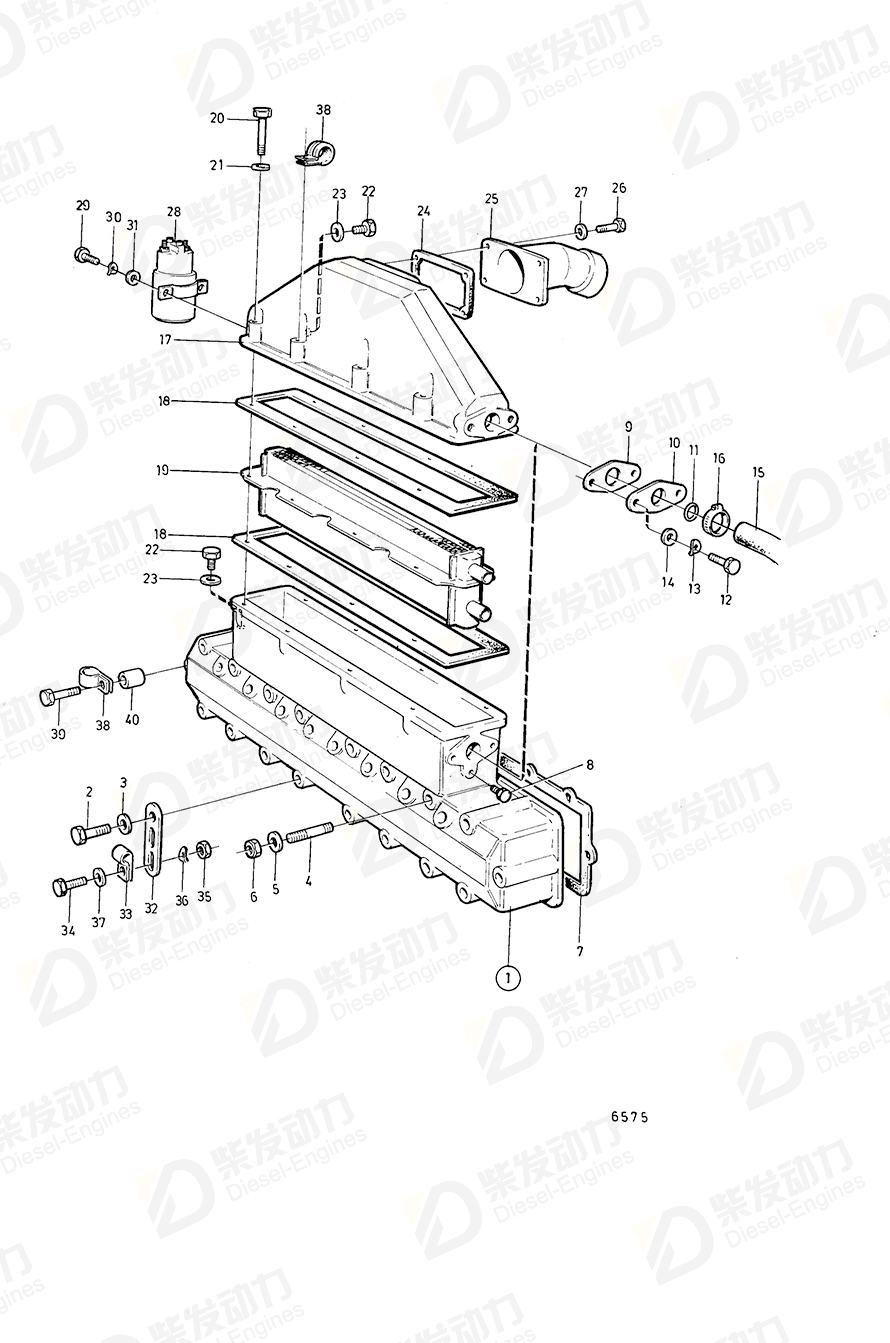 Volvo 465327 Spacer sleeve 465327 Cooling System spare parts-Generator ...