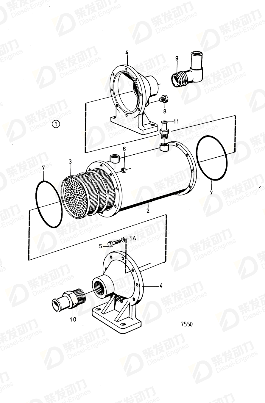 Volvo 820551 Insert 820551 Cooling System spare parts-Generator engine ...